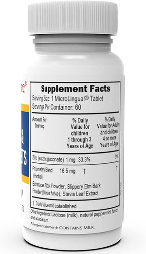 SUPERIOR SOURCE® CHILDREN'S ECHINACEA & ZINC LOZENGJETS 60 MICROLINGUAL TABLETS