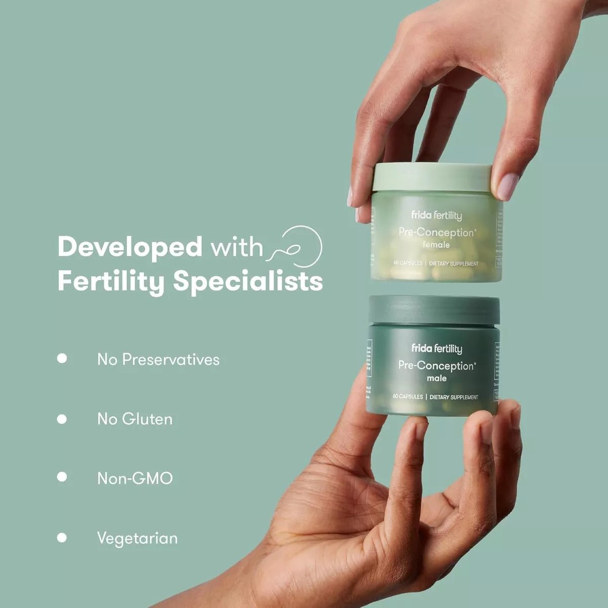 Pre - Conception para Hombre y Mujer Kit 60 Cápsulas (cada uno) - Hi Vitamins