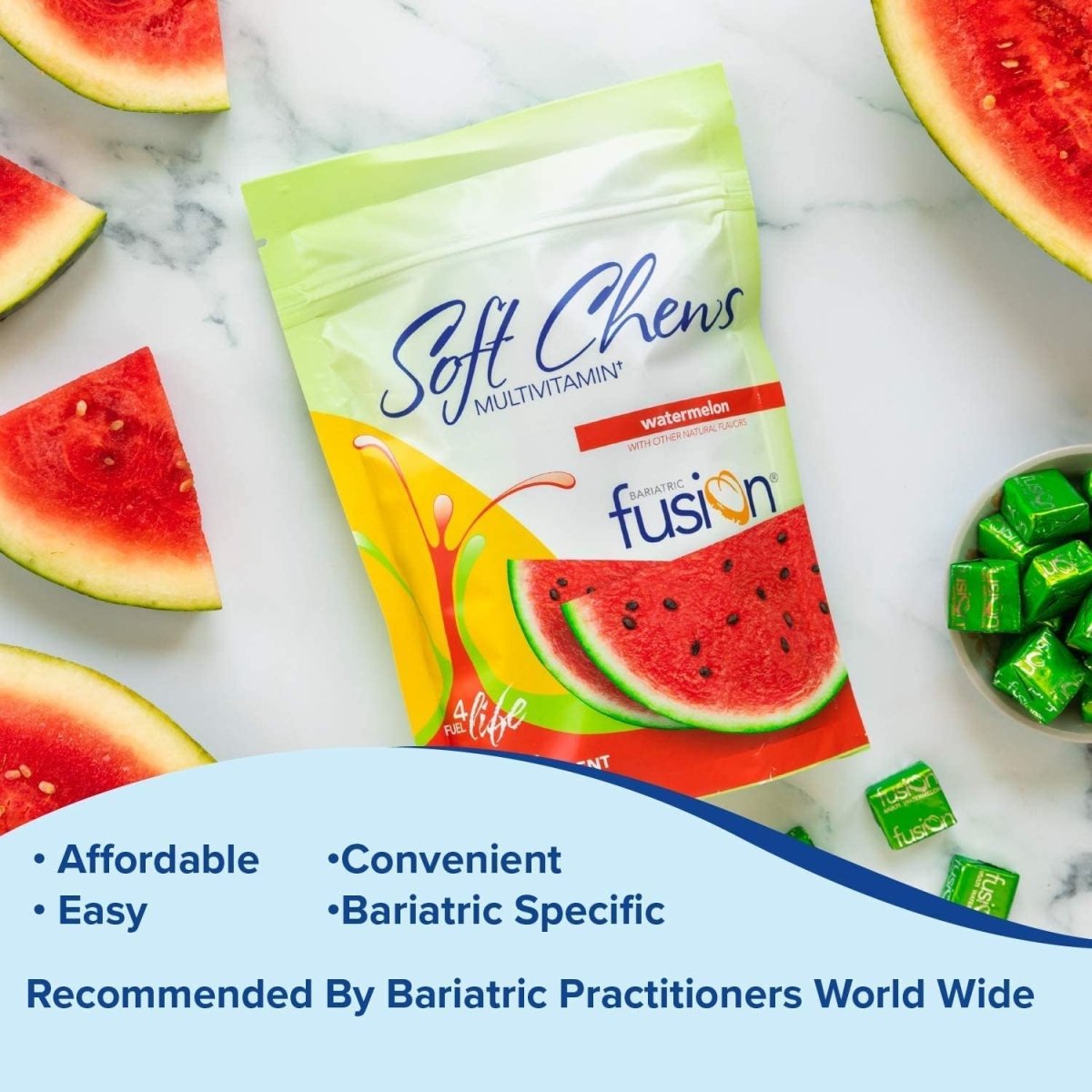 Bariatric Fusion Multivitaminíco Sabor Sandía 60 Softchews - Hi Vitamins