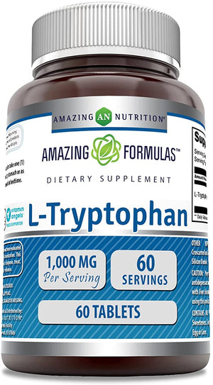 AMAZING NUTRITION L-TRIPTOPHAN 1000 MG 60 TABLETS