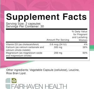 Fairhaven Health €¢ Cal Mag Peapod 60 Capsules