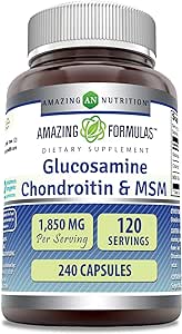 AMAZING NUTRITION GLUCOSAMINE CHONDROITIN MSM 240 CAPSULES