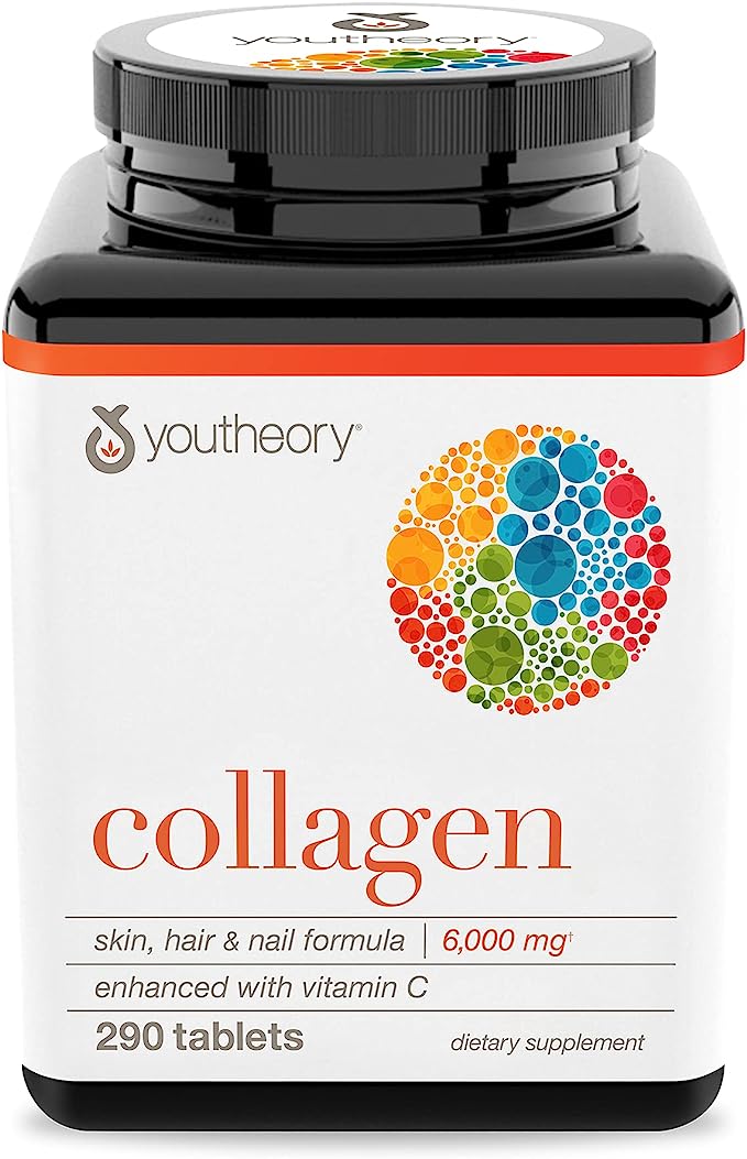 Youtheory Collagen Enhaced con Vitamina C 290 Tabletas - Hi Vitamins