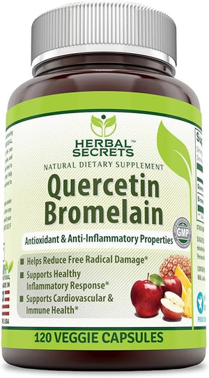 HERBAL SECRETS® QUERCETIN WITH BROMELAIN 120 CAPSULES