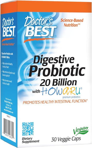 DOCTORS BEST DIGESTIVE PROBIOTIC 20 BILLION 30 CAPSULAS