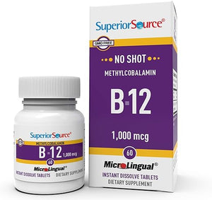 SUPERIOR SOURCE® METHYLCOBALAMIN B-12 60 1000 MCG MICROLINGUAL TABLETS