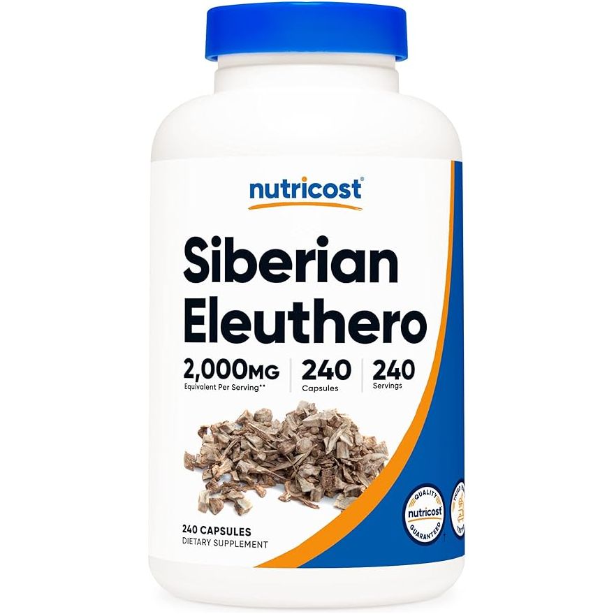 Nutricost® Eleuthero Siberiano 2000 Mg 240 Cápsulas - Hi Vitamins