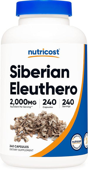 NUTRICOST® SIBERIAN ELEUTHERO 2000 MG 240 CAPSULES