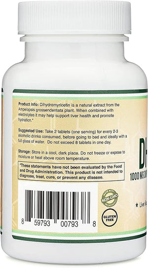 DOUBLE WOOD DHM 1000 DIHYDROMYRICETIN + ELECTROLYTES 1000 MG 30 TABLETS