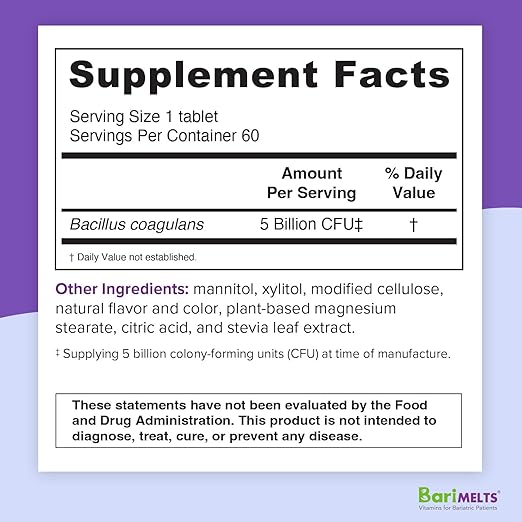 Barimelts® Probiotic 60 Fast-Melting Tablets