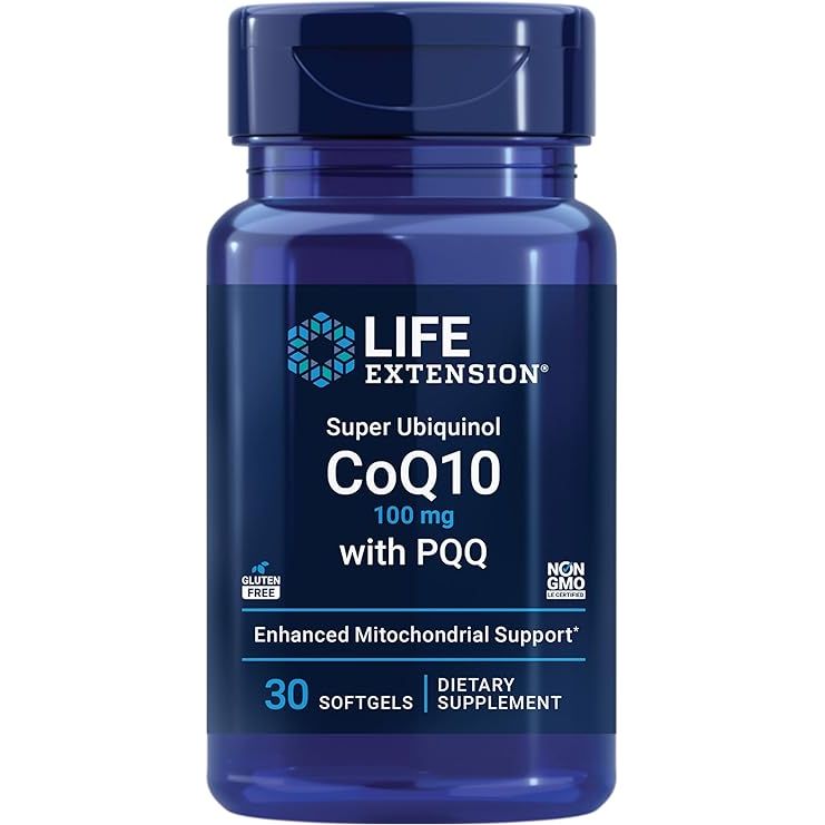 Life Extension Super Ubiquinol CoQ10 con PQQ 100mg 30 Softgels - Hi Vitamins