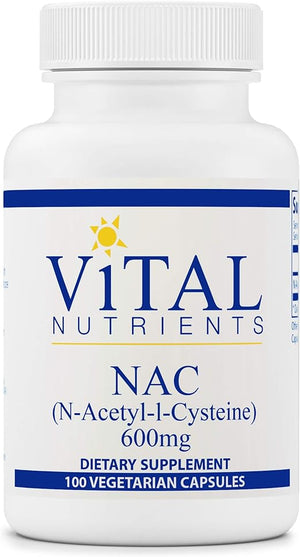 VITAL NUTRIENTS • NAC (N-ACETYL-L-CYSTEINE) 600 MG 100 CAPSULES