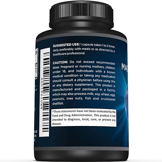 Sunergetic Magnesio Complex 500mg 120 Cápsulas - Hi Vitamins