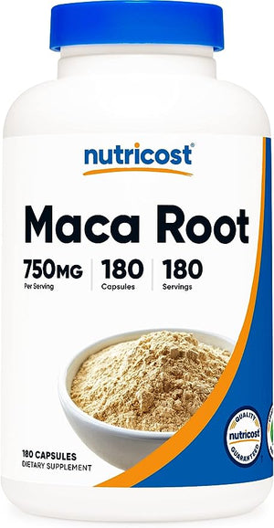 NUTRICOST MACA ROOT 750MG 180 CAPSULES