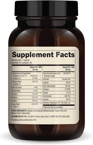 DR MERCOLA® FULL SPECTRUM ENZYMES 90 CAPSULES