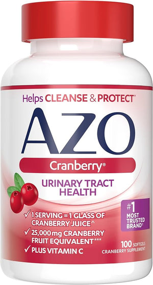 AZO CRANBERRY URINARY TRACT HEALTH 100 SOFTGELS