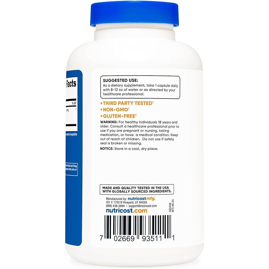 Nutricost Extracto de Raíz de Jengibre 2200 Mg 240 Cápsulas - Hi Vitamins