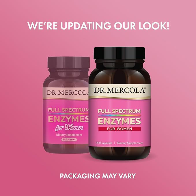 Dr. Mercola® Suplemento Dietético de Enzimas de Espectro Completo para Mujeres 90 Cápsulas - Hi Vitamins