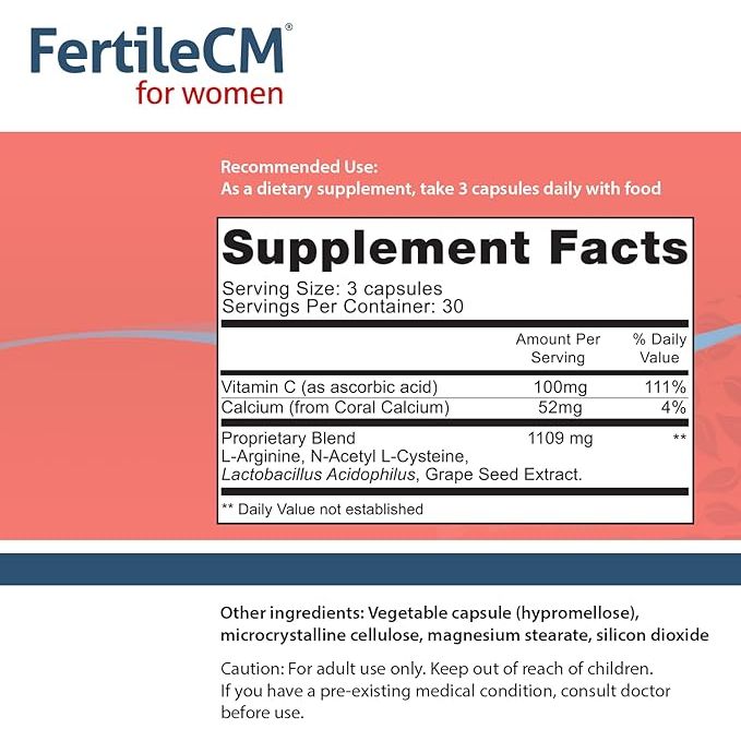 Fairhaven Health Fertilecm para Mujer 90 Cápsulas - Hi Vitamins