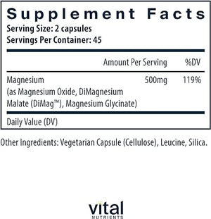 VITAL NUTRIENTS • TRIPLE MAG 90 CAPSULES