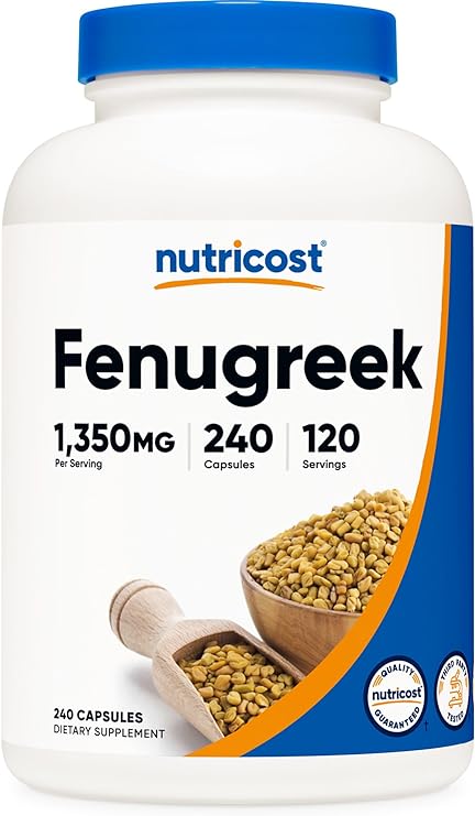 NUTRICOST FENUGREEK SEED 1350 MG 240 CAPSULES - Hi Vitamins