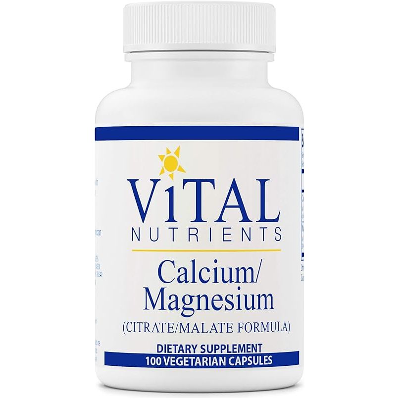 Vital Nutrients Calcio Magnesio (Citrate Malate Formula) 100 Cápsulas - Hi Vitamins