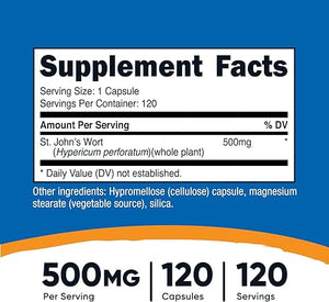 NUTRICOST ST JOHNS WORT 500MG 120 CÁPSULAS