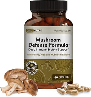 DAILY NUTRA® MUSHROOM DEFENSE FORMULA 90 CAPSULES