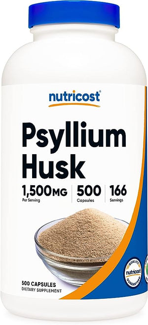 NUTRICOST® PSYLLIUM HUSK 1500 MG 500 CAPSULES