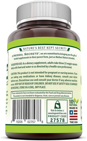 HERBAL SECRETS® CELERY SEED 1500MG 120 CAPSULES