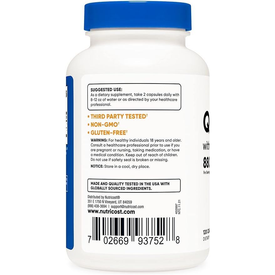 Nutricost Quercetina con Bromelina 880 Mg 120 Cápsulas - Hi Vitamins