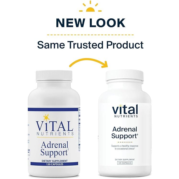 Vital Nutrients €¢ Adrenal Support 120 Cápsulas - Hi Vitamins