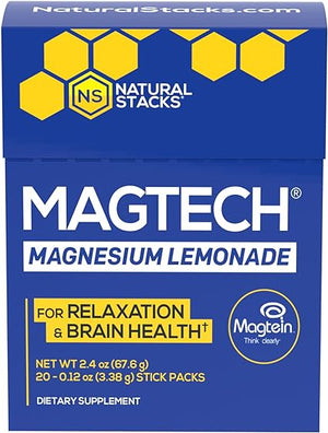 NATURAL STACKS® MAGTECH MAGNESIUM LEMONADE 2.4 OZ 67.6 G