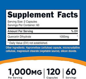 NUTRICOST® QUERCETIN 1000 MG 120 CAPSULES