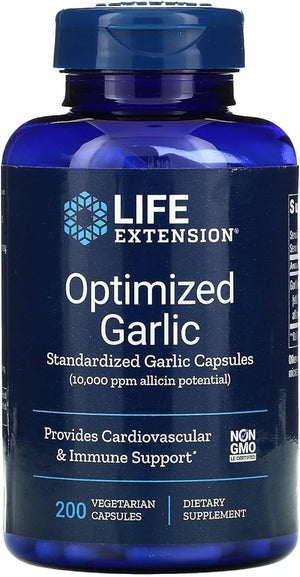 LIFE EXTENSION OPTIMIZED GARLIC VEGETARIAN 200 CAPSULES