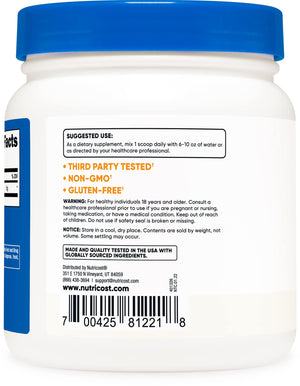 NUTRICOST L-GLUTAMINE UNFLAVORED 500 G 17.6 OZ