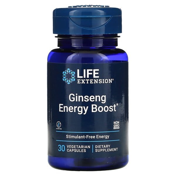 Life Extension Ginseng Energy Boost 30 Cápsulas - Hi Vitamins