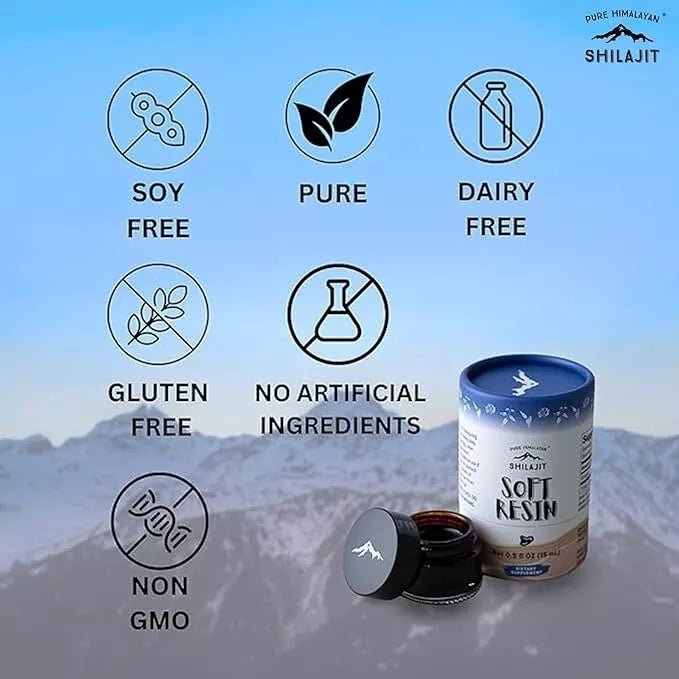 Pure Himalayan Shilajit Soft Resin 15 Ml - Hi Vitamins