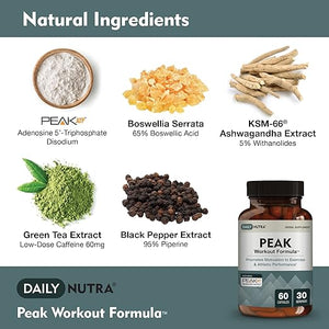 DAILY NUTRA® PEAK WORKOUT FORMULA 60 CAPSULES