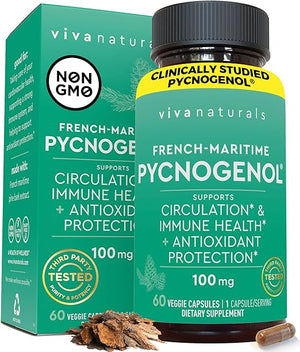 VIVA NATURALS FRENCH MARITIME PYCTOGENOL 100 MG 60 CAPSULAS