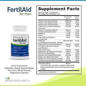 FAIRHAVEN HEALTH • FERTILAID FOR MEN 90 CAPSULES