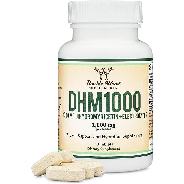 Double Wood Dhm 1000 Dihydromyricetin + Electrolytes 1000 Mg 30 Tabletas - Hi Vitamins