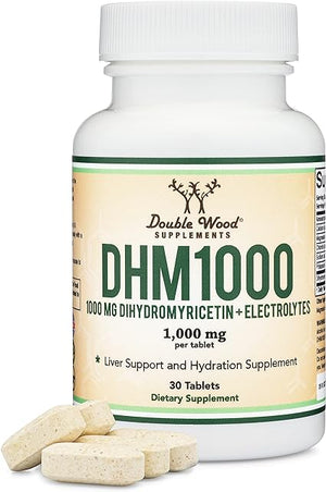 DOUBLE WOOD DHM 1000 DIHYDROMYRICETIN + ELECTROLYTES 1000 MG 30 TABLETS