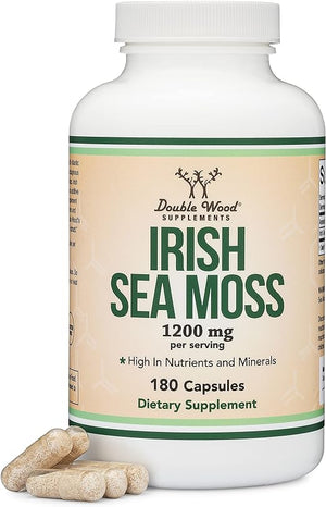 DOUBLE WOOD IRISH SEA MOSS 1200 MG 180 CAPSULES