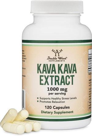 DOUBLE WOOD KAVA KAVA EXTRACT 1000 MG 120 CAPSULES