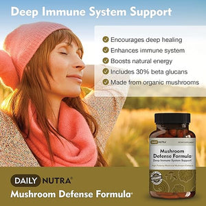 DAILY NUTRA® MUSHROOM DEFENSE FORMULA 90 CAPSULES