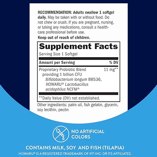 Nature's Perlas Probióticas con Acidophilus 90 Softgels - Hi Vitamins