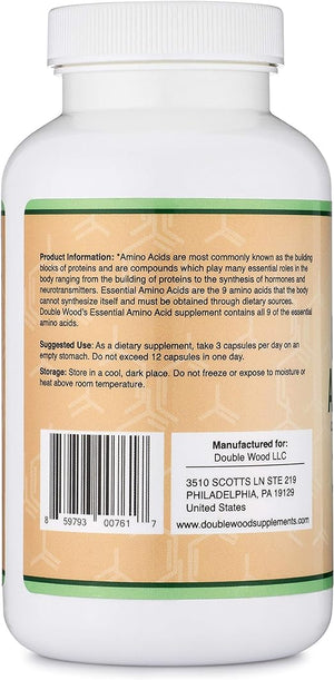 DOUBLE WOOD ESSENTIAL AMINO ACIDS 225 CAPSULES