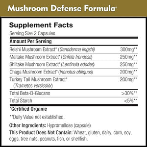 DAILY NUTRA® MUSHROOM DEFENSE FORMULA 90 CAPSULES