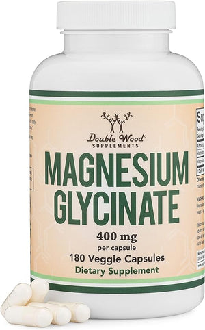 DOUBLE WOOD MAGNESIUM GLYCINATE 400 MG 180 CAPSULES